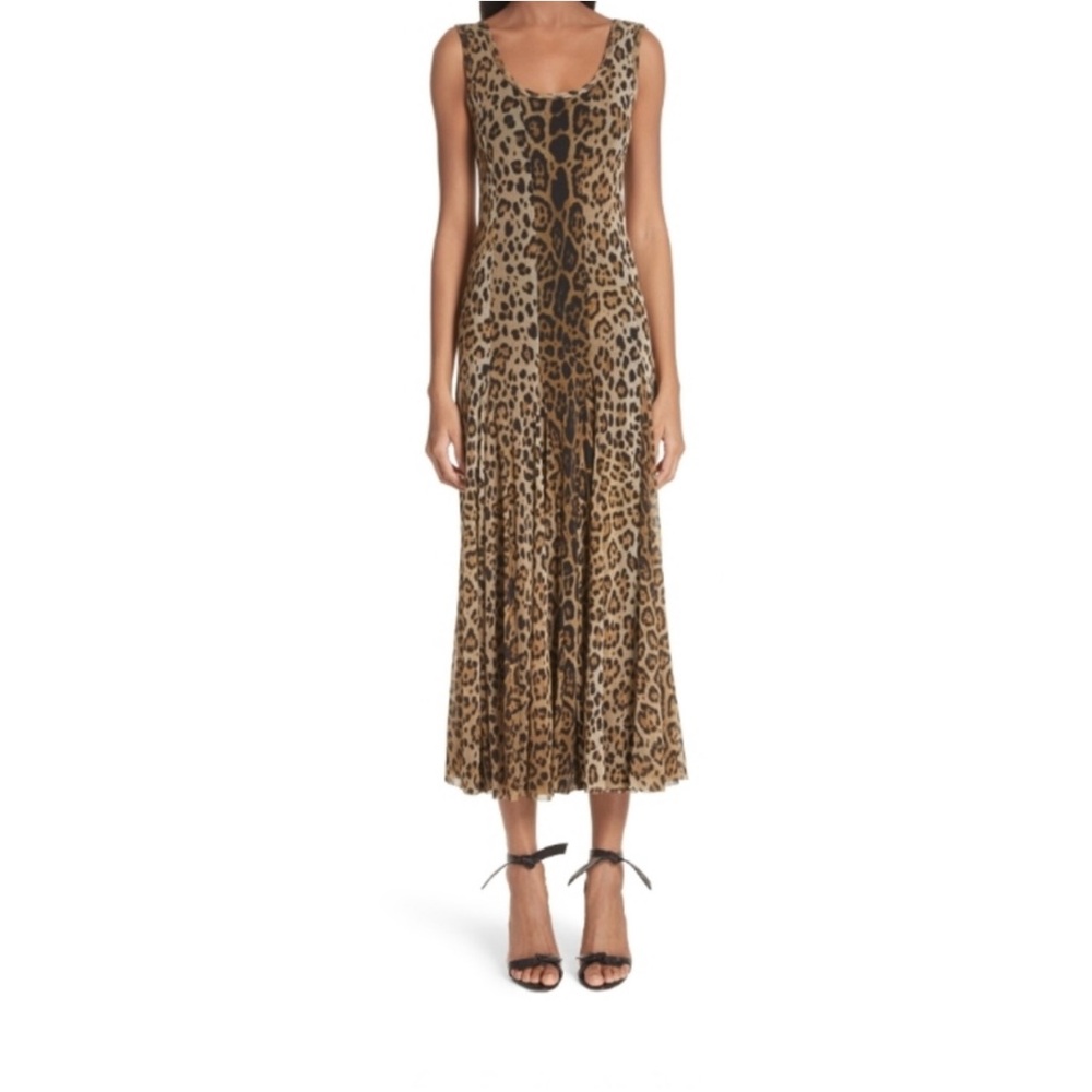 Fuzzi Leopard  Print Maxi Dress